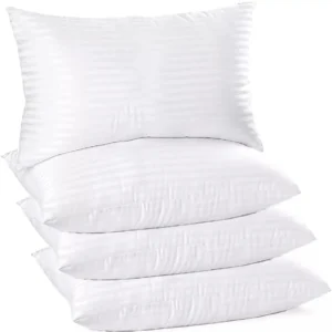 Luxury Hotel Quality Pillows Hollow Fibre Filled Bed Pillows Extra Soft Bounce Back Anti Allergic, Breathable